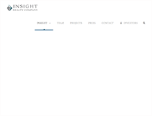 Tablet Screenshot of insightrealtyco.com